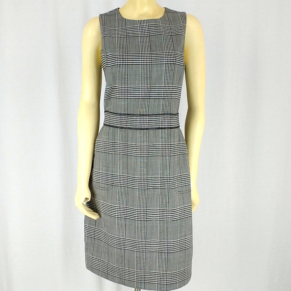 J McLaughlin plaid shift dress